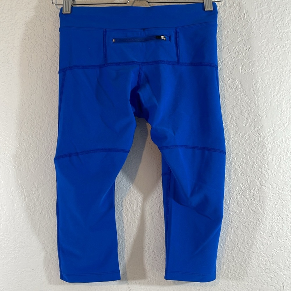 NIKE DRI-FIT Running Capri Royal Blue Size XS NEW - Picture 5 of 11